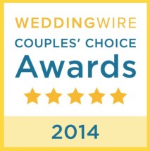 For the sixth year in a row, we've received the Wedding Wire Couples' Choice Award!